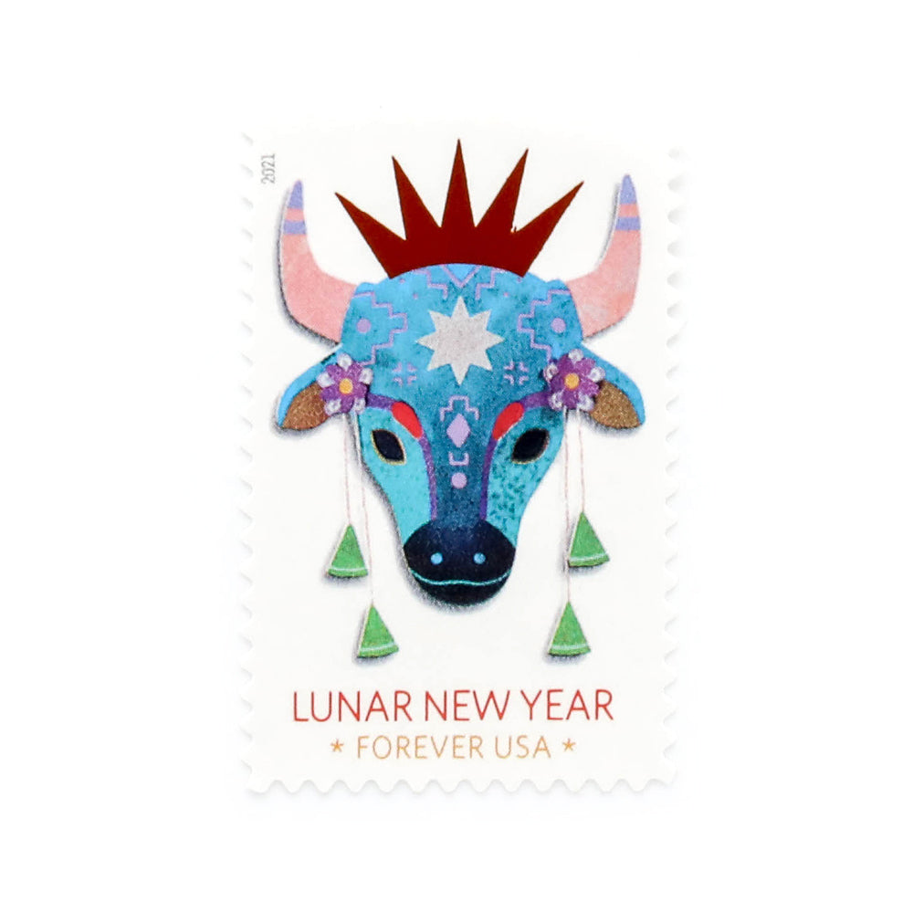 2021 U.S. Lunar New Year: Year of the Ox Forever Stamps