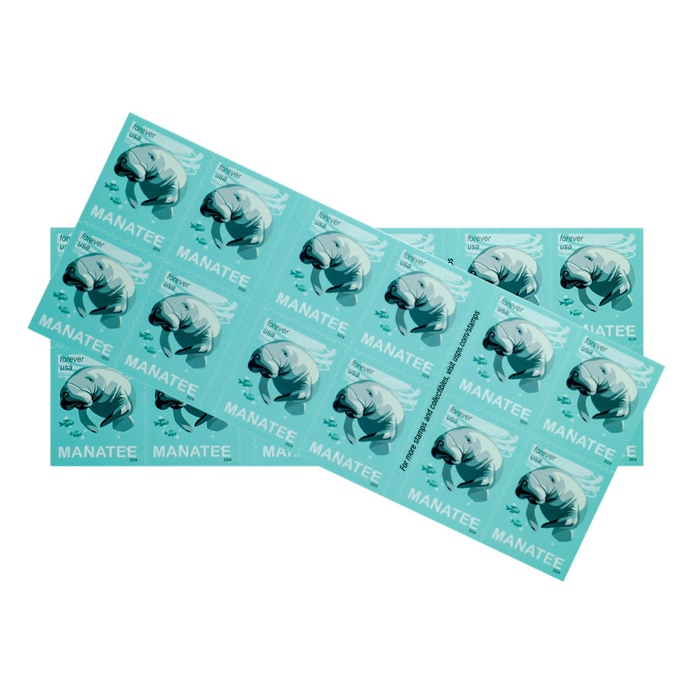 2024 Save Manatees Forever First Class Postage Stamps