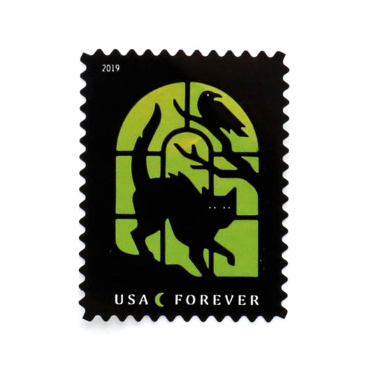 2019 US Spooky Silhouettes Forever Stamps