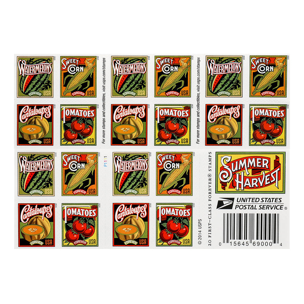 2015 US Summer Harvest Forever Stamps